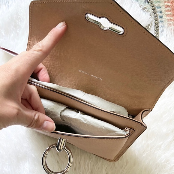 {rebecca minkoff} jean crossbody bag purse neutral - Picture 12 of 16